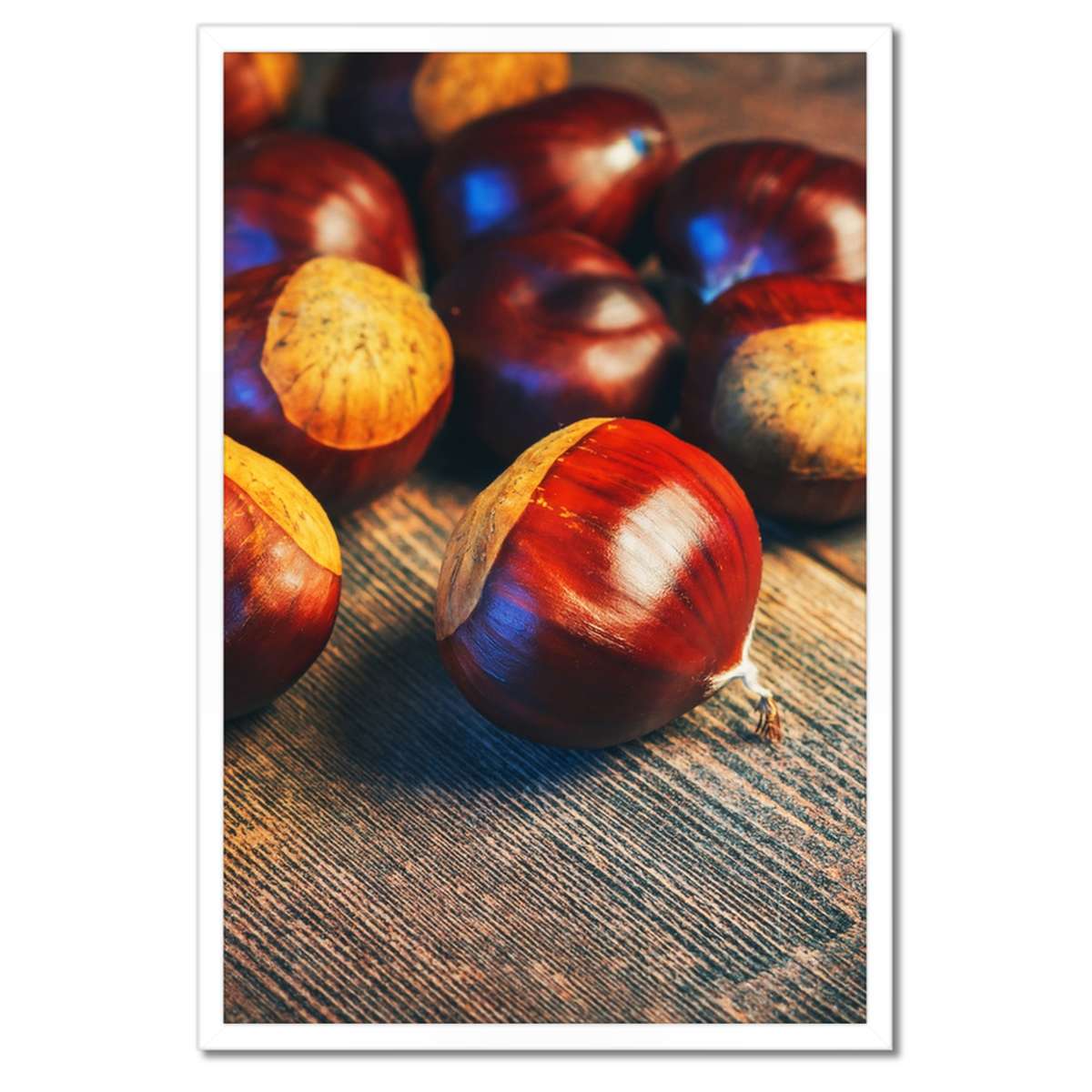 Plakáty v rámu 40x60 Ořechy na desce Bronz