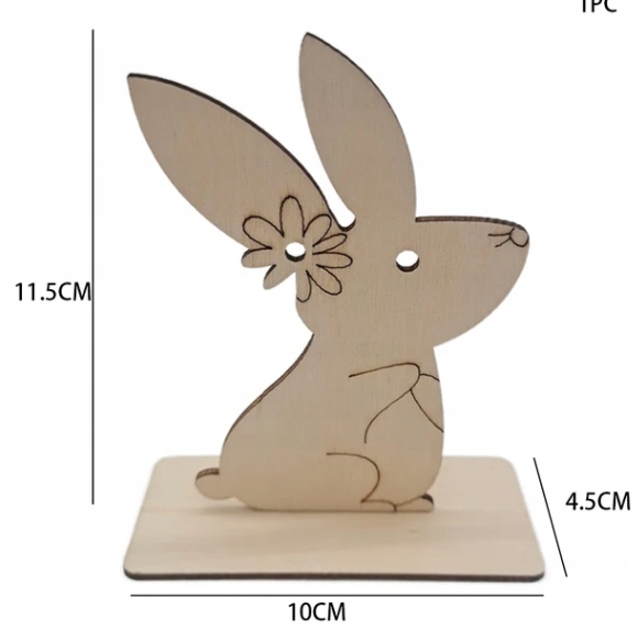 OZDOBA FIGURKA ŚWIĄTECZNA WIELKANOC ZAJĄC DEKOR model 1 Marka inna