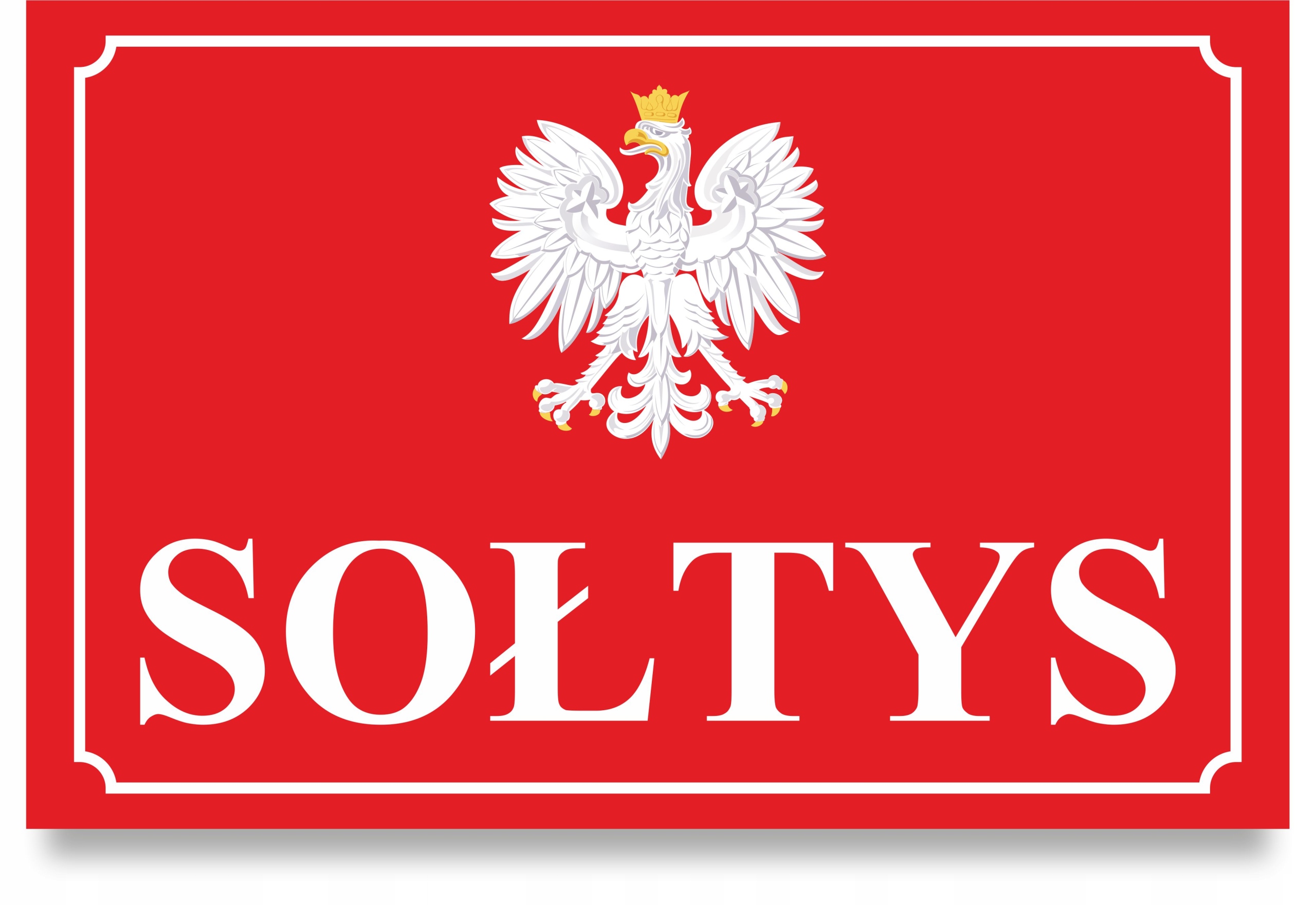 

Tabliczka Sołtys 32x21 Dibond Trwała
