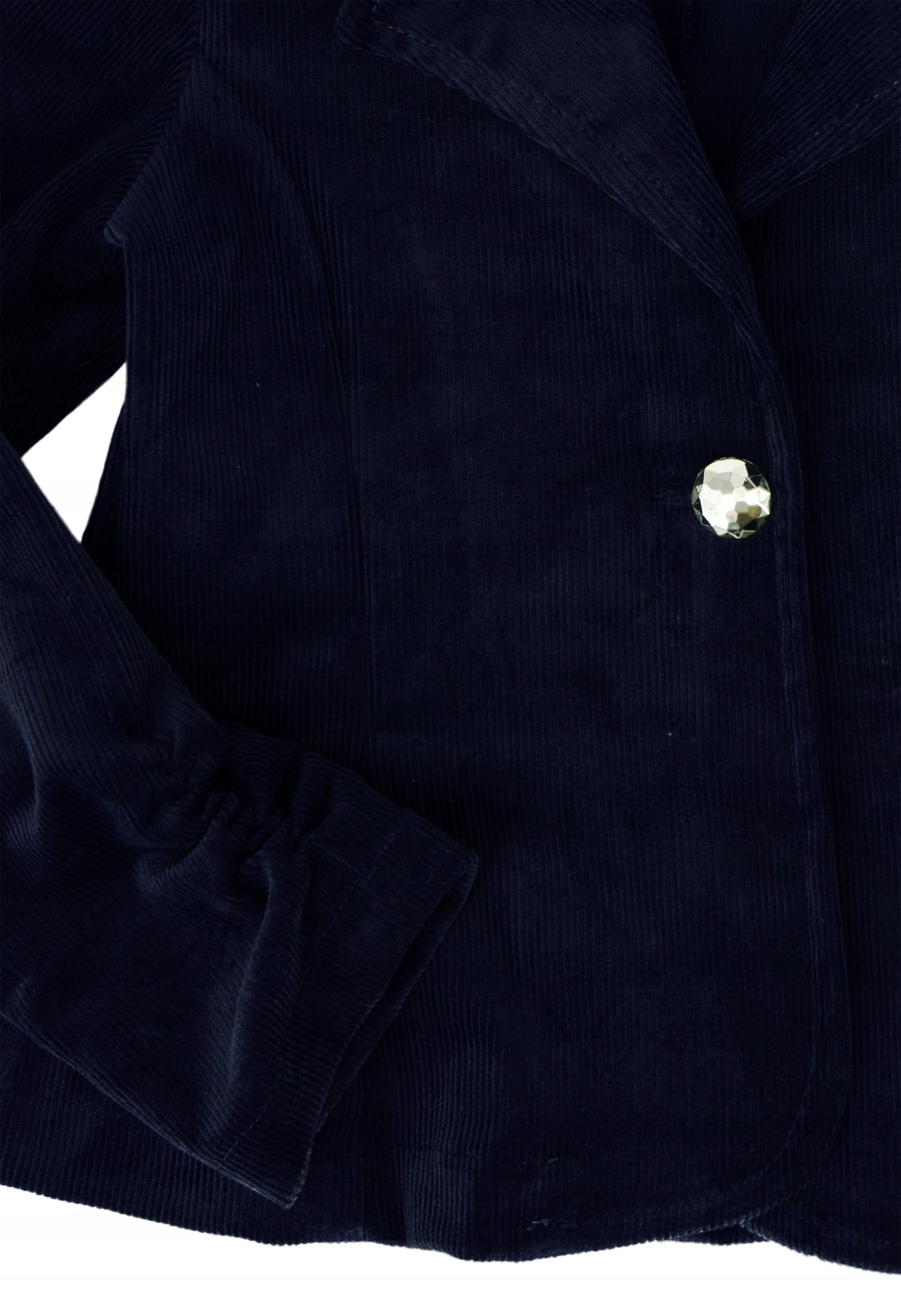 KD542 Żakiet marynarka sztruks rozmiar 164 GRANAT Odcień granatowy