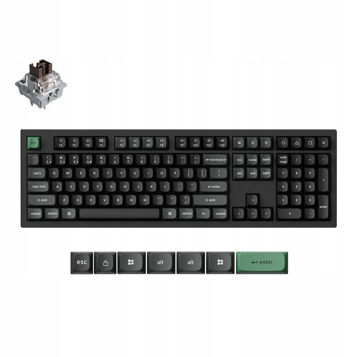 Bezdrátová mechanická klávesnice Keychron K10 Ultra 8K, K10U-H3