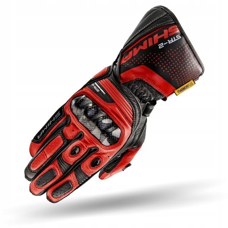 RĘKAWICE SHIMA STR-2 GLOVES BLACK/RED M