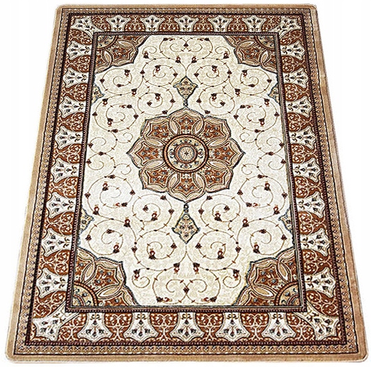

Dywan 180x260 Klasyczny Do Salonu Kremowy Krem