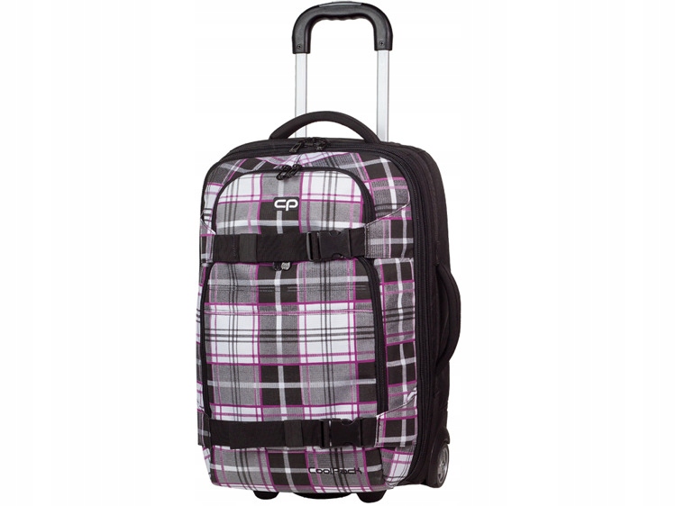 Walizka Mała Coolpack Voyager Polo Biało-różowa