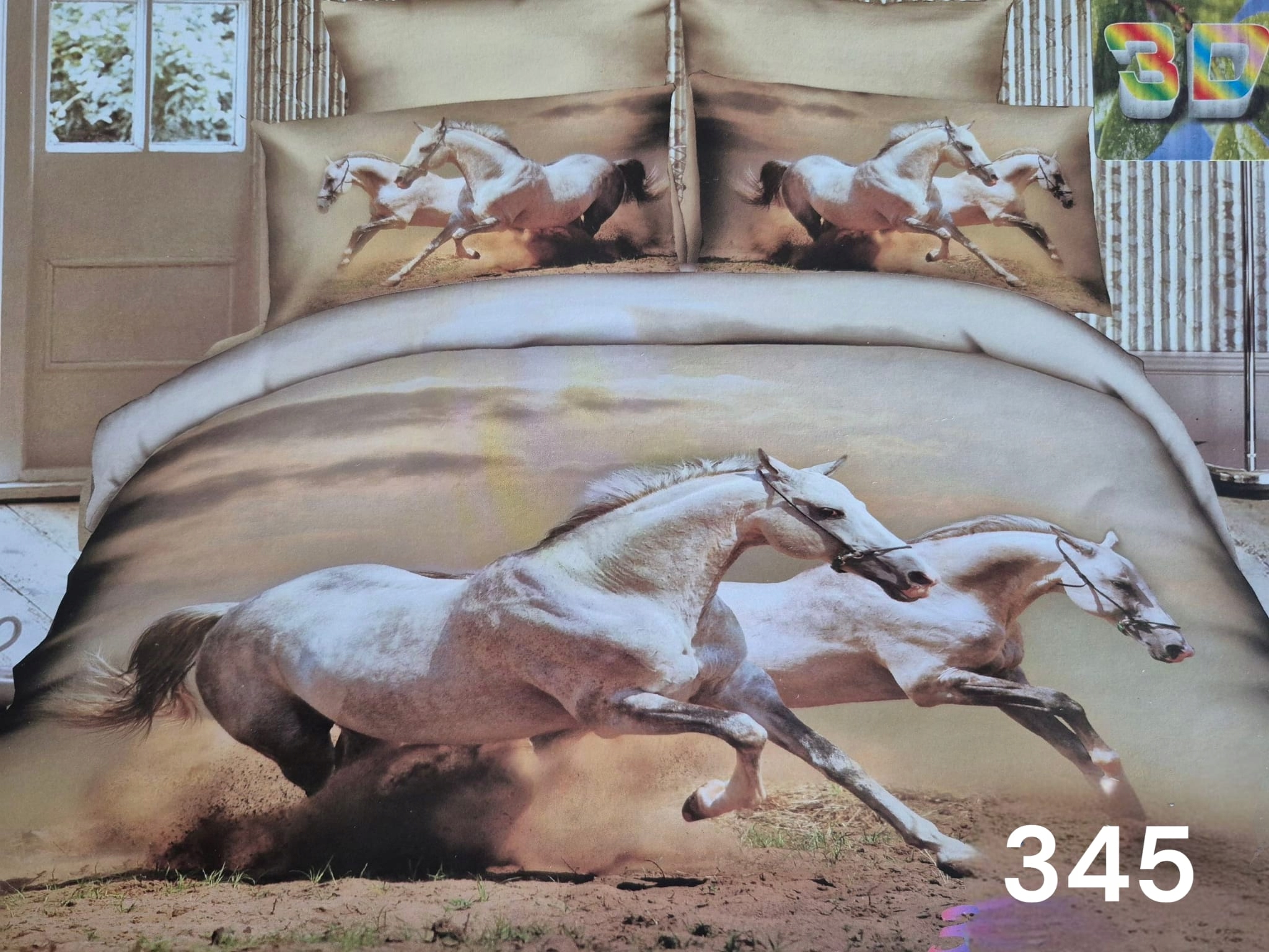 Komplet 3D Obyvateľov 200X220 100 % Bavlna 6-DIELNA Obojstranná Premium