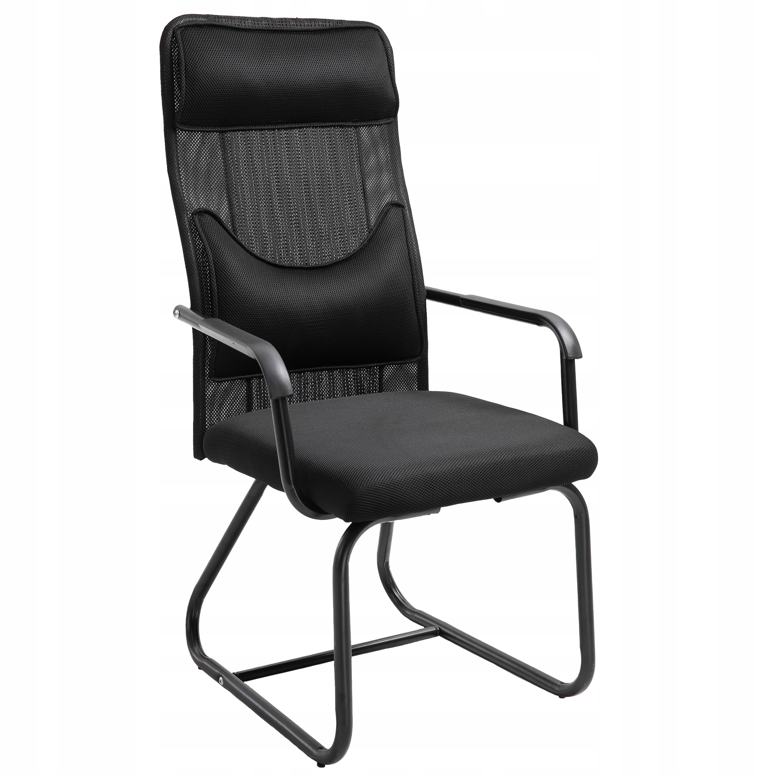 Kancelárske Konferenčné Kreslo, Pohodlné, Tvarované, Čierne, S Potlačou, Sieťovina