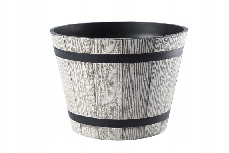 

Donica Doniczka Madera 23 CM Jasny Szary