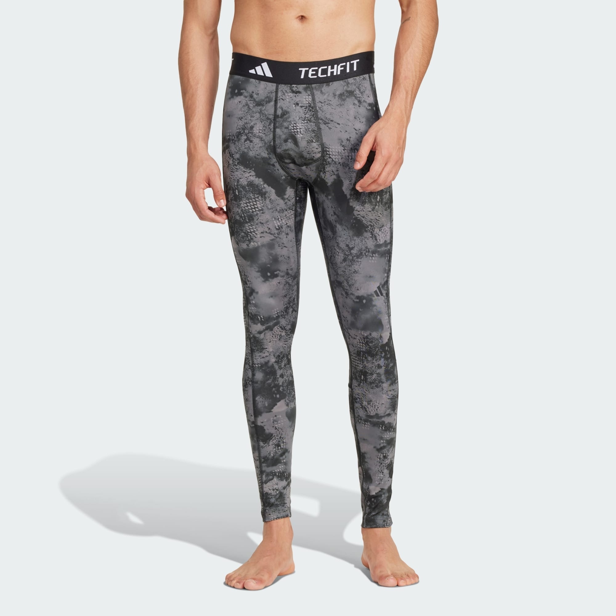 Adidas Pánské Legíny Techfit Training Allover Print JD9032 R M