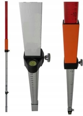 NIWELATOR LASEROWY BUDOWLANY + STATYW ŁATA ZESTAW laser ZIELONY WIDOCZNY Model ROTARY ZIELONY