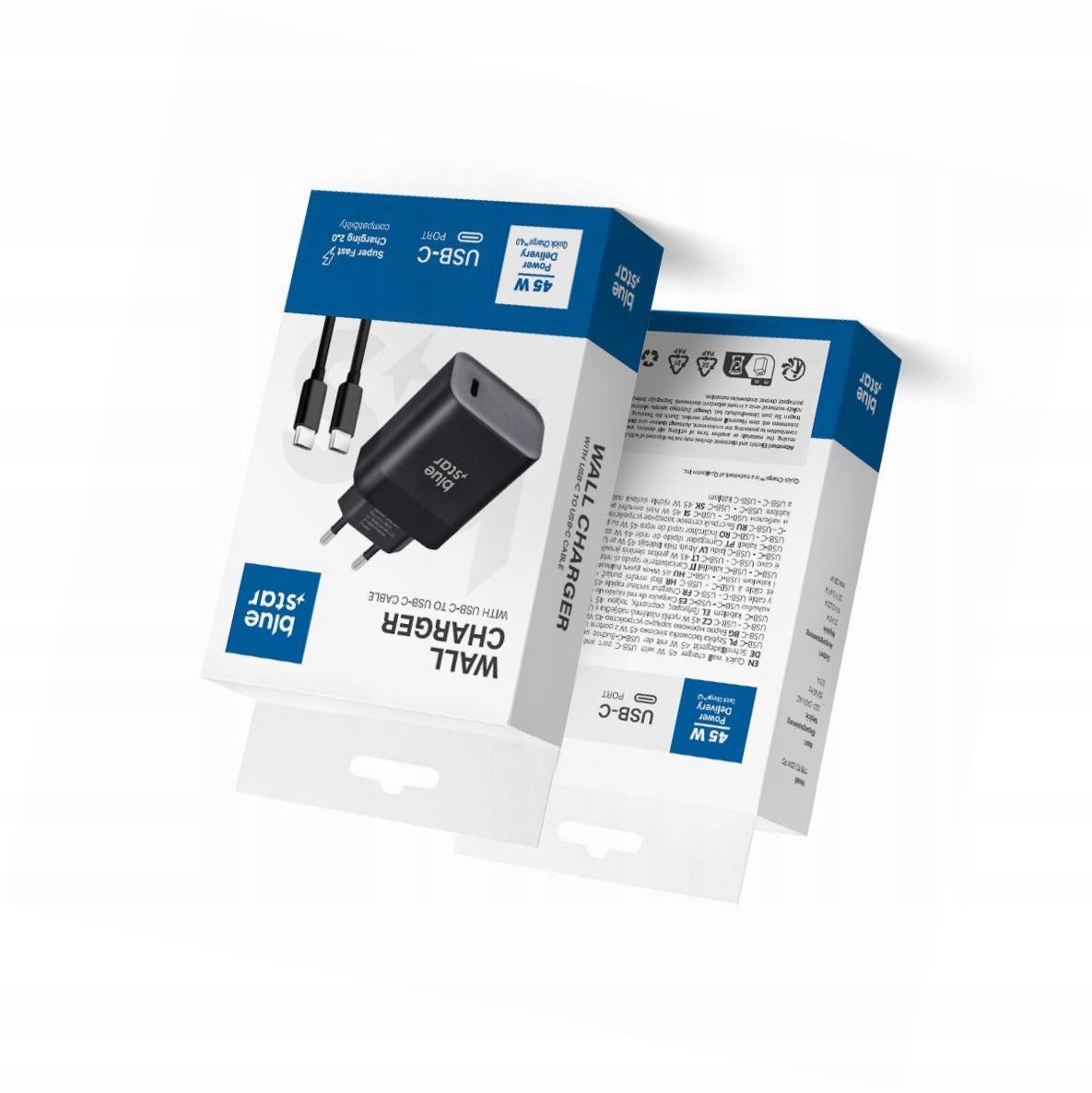 Szybka ładowarka 45W z odpinanym kablem Usb-c do iPhone 15