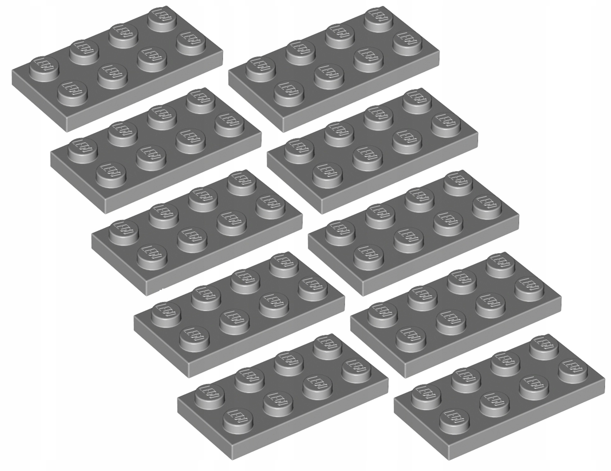 

Lego Płytka 2x4 Jasno Szara (3020/4211395) 10szt