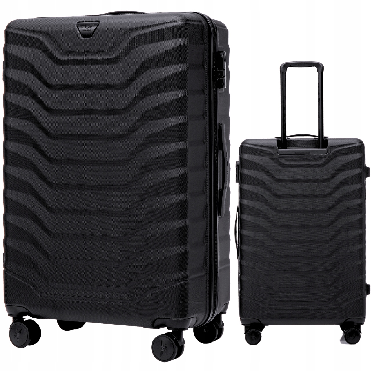 Velký XXL cestovní kufr Wings s registrovaným zavazadlem z Abs do letadla
