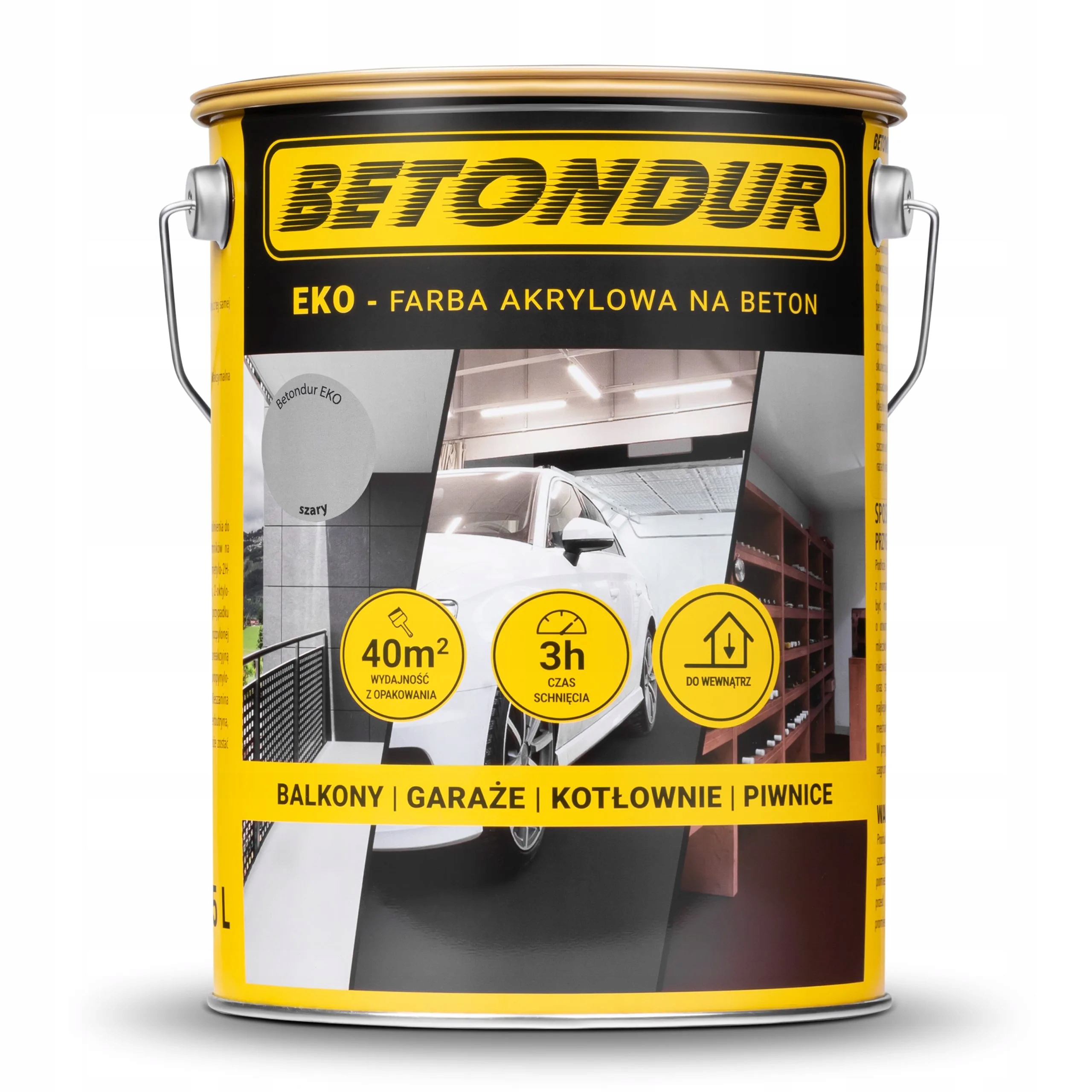 Betondur Eko Barva ekologická pro Betonu Barva Šedá Objem 5 l