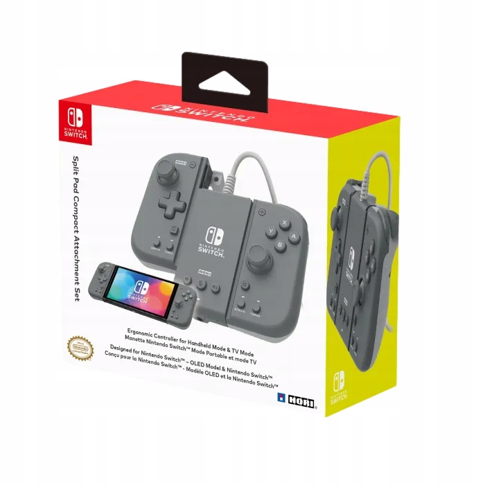 Pad przewodowy do konsoli Nintendo Switch szary
