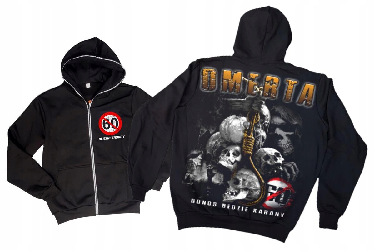 

L Bluza Omerta zamek anty 60 Donos bedzie karany