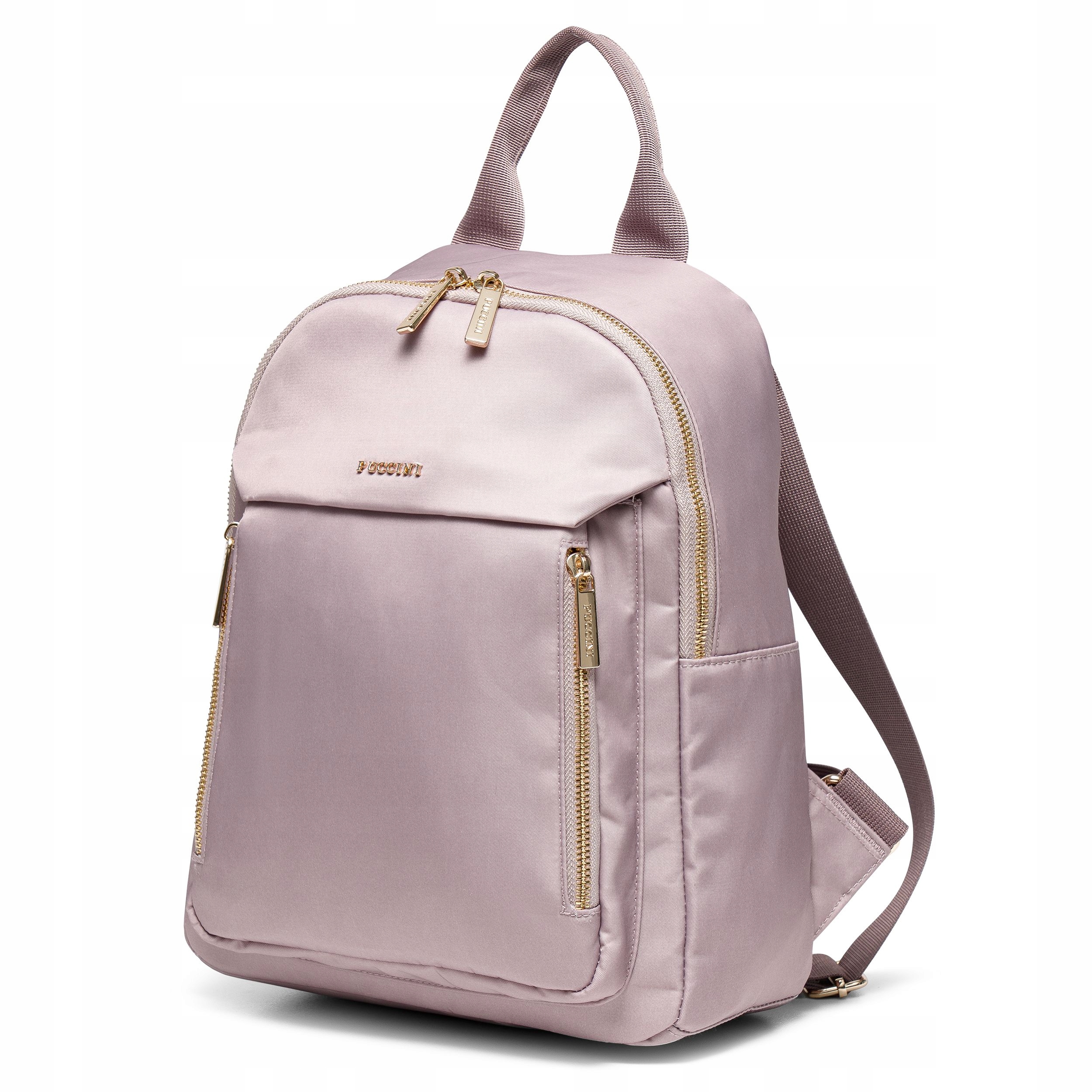 Plecak Damski Miejski Szkolny Do Pracy Biura Różowy Puccini PM9033-3C