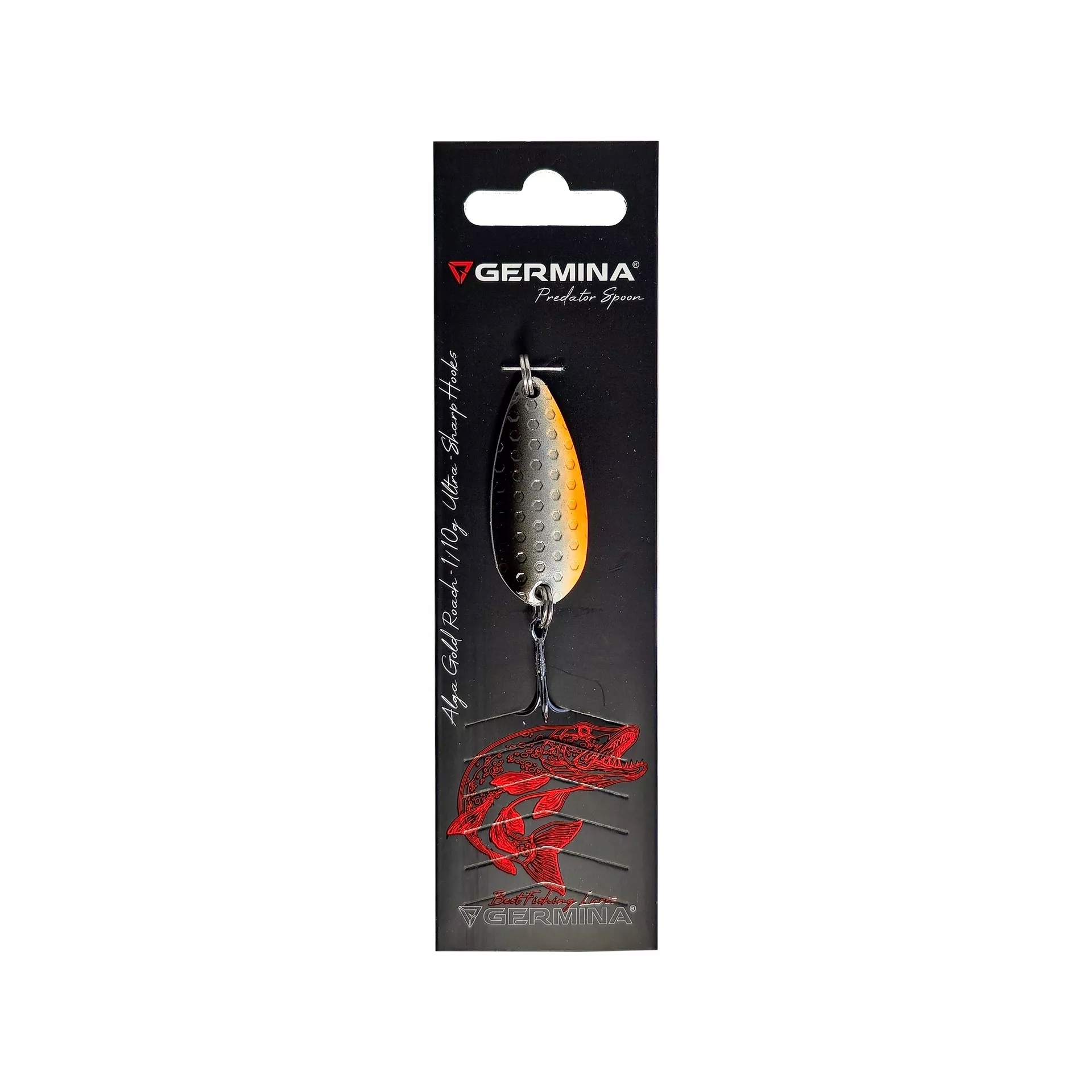 Błystka Wahadłowa BlachaGERMINA Alga 1 10g Gold Roach Szczupak Sandacz