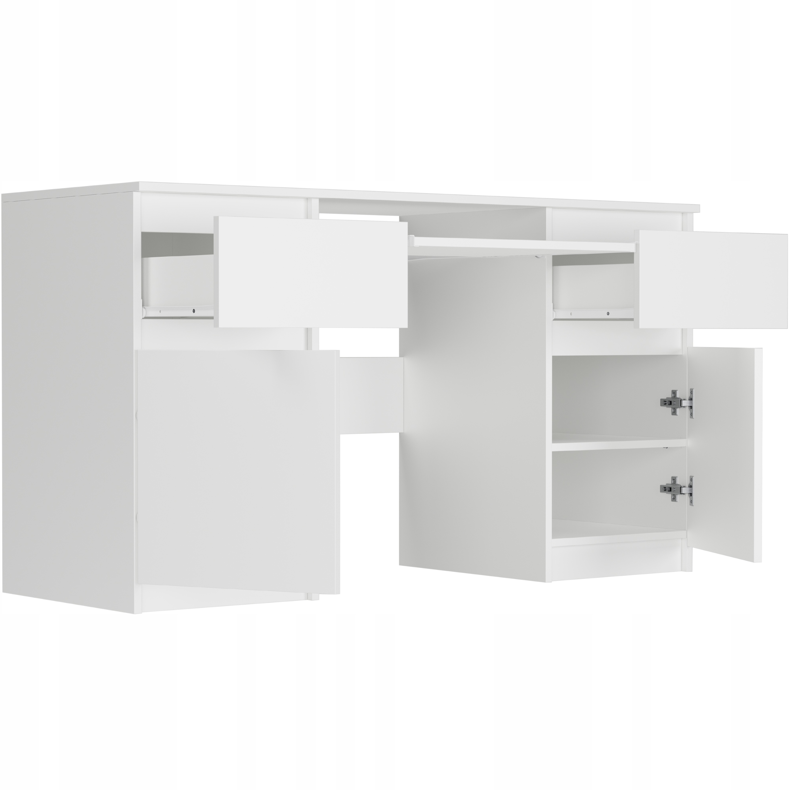 Meble Biurko komputerowe laptop 135cm białe N6