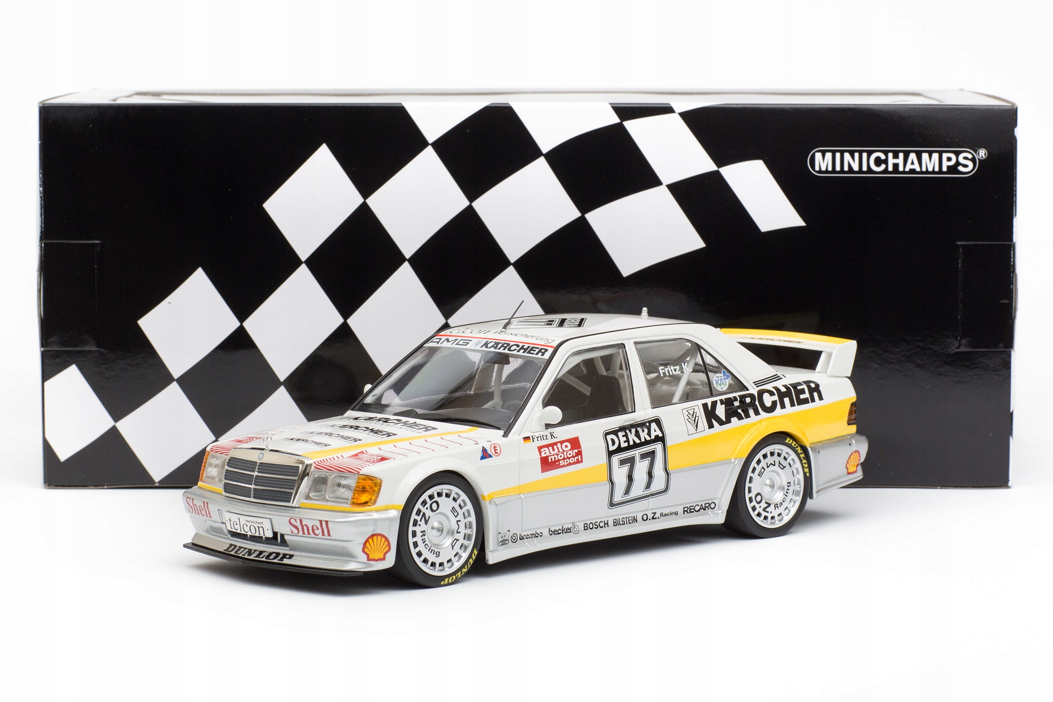 ミニカー MINICHAMPS Mercedes 190 E 1.6 Evo 1 Mercedes-Benz 190E 2.5-16 W201 EVO 1 Team AMG Minichamps 1:18