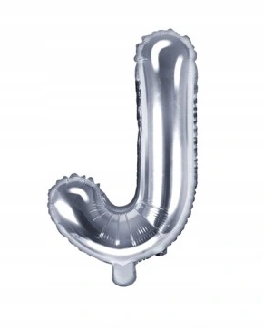 

Balon foliowy Litera "j" 35cm, srebrny