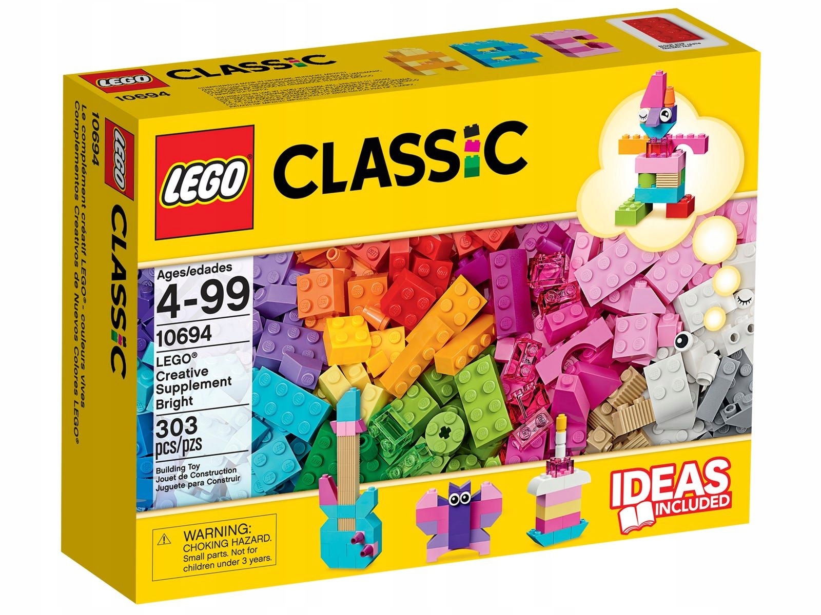 Lego Classic 10694 Kreatywne budowanie Lego w jasnych kolorach