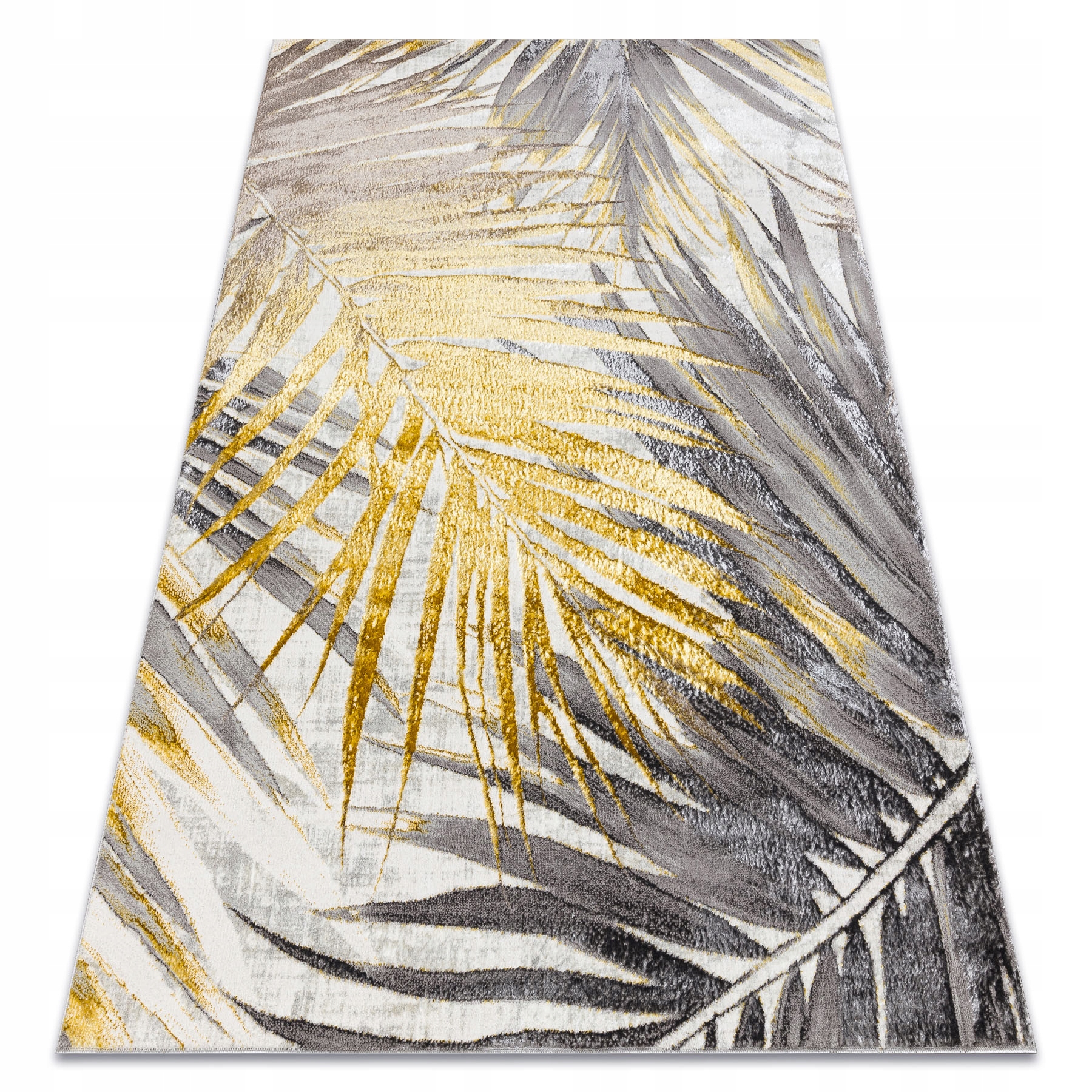 Dywan Do Salonu Glamour Liście Palmy nowoczesny strukturalny 180x270 cm
