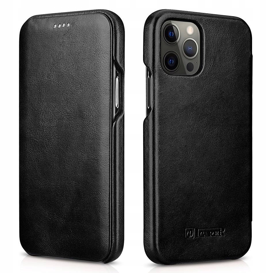 

Etui z klapką iCarer skórzane do iPhone 12 Pro