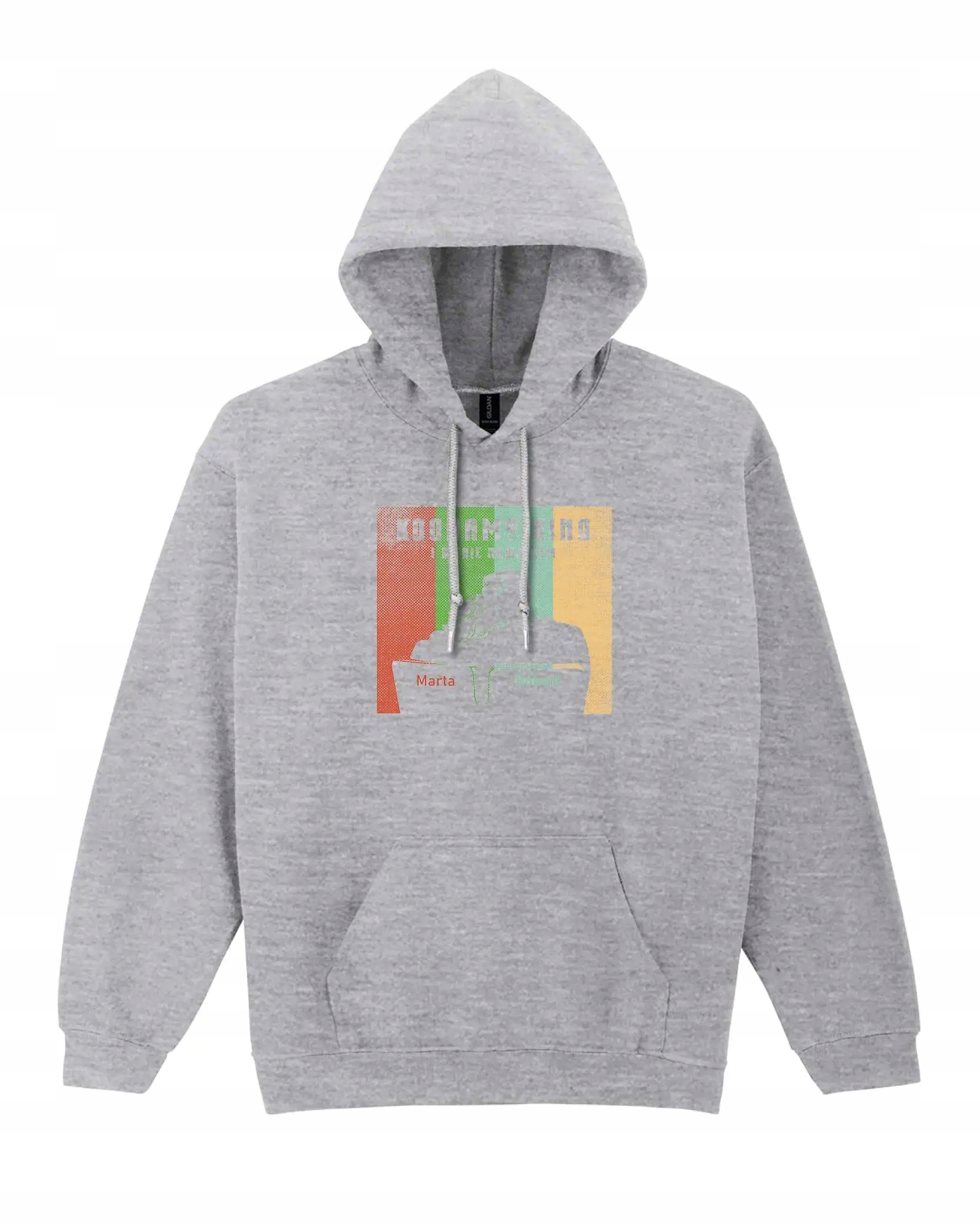 Mikina s kapucí Personalizovaná pro páry Kino Filmy Šedá L