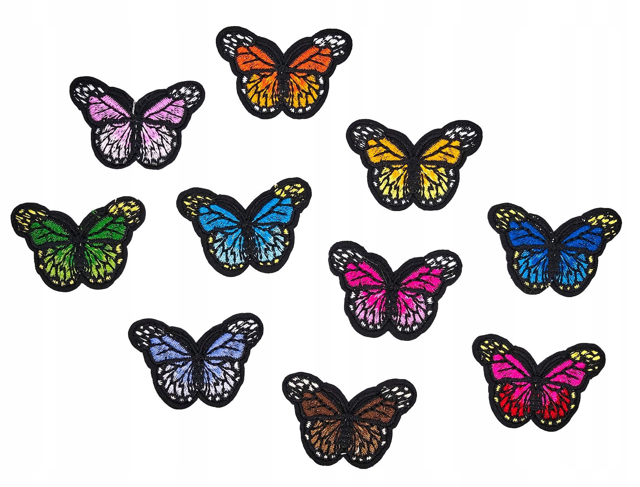 

Motyle naszywki Termo naprasowanki Zestaw 10 szt