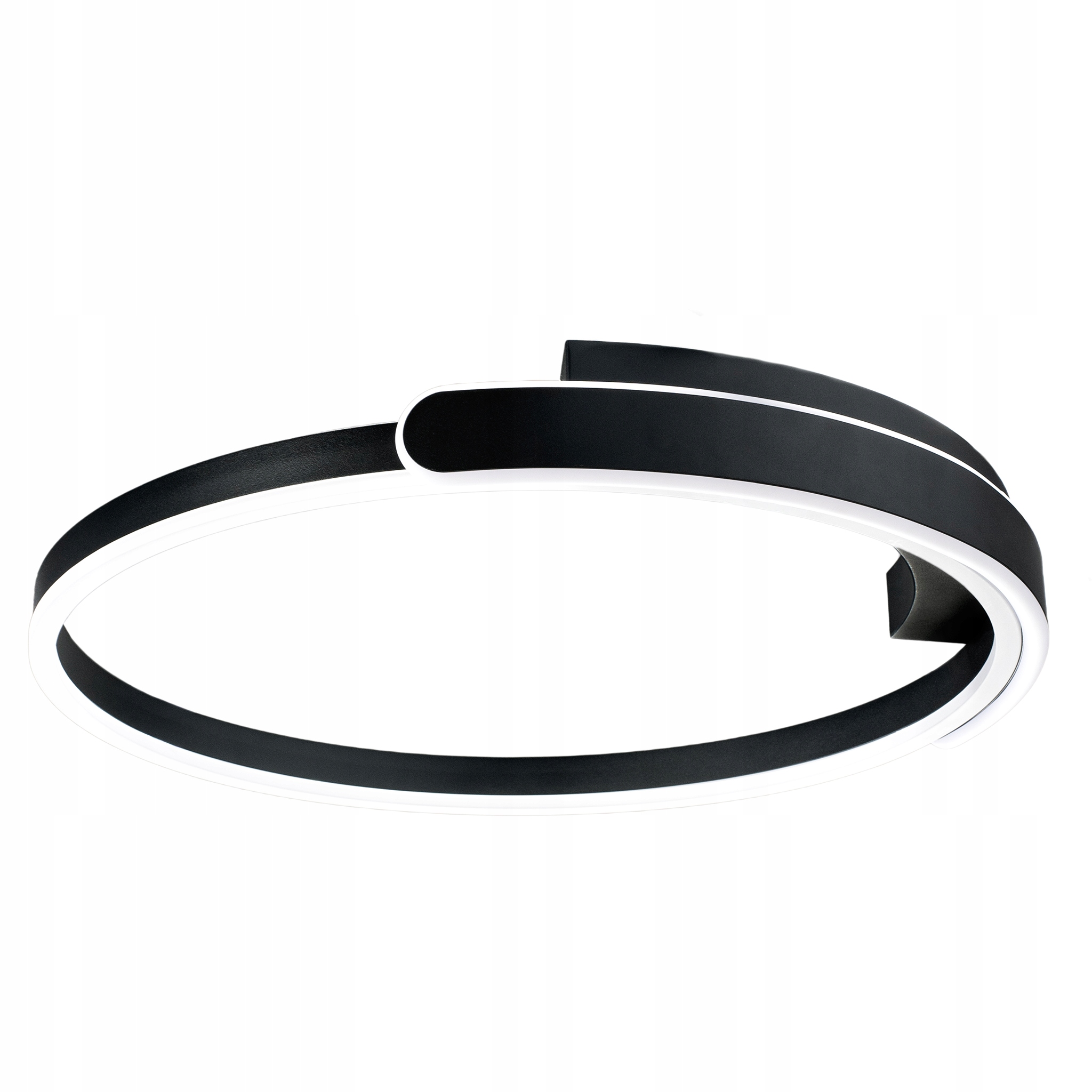 stropní svítidlo Led Stropní Svítidlo Černé Kulaté Kolo Stylové Moderní Toolight