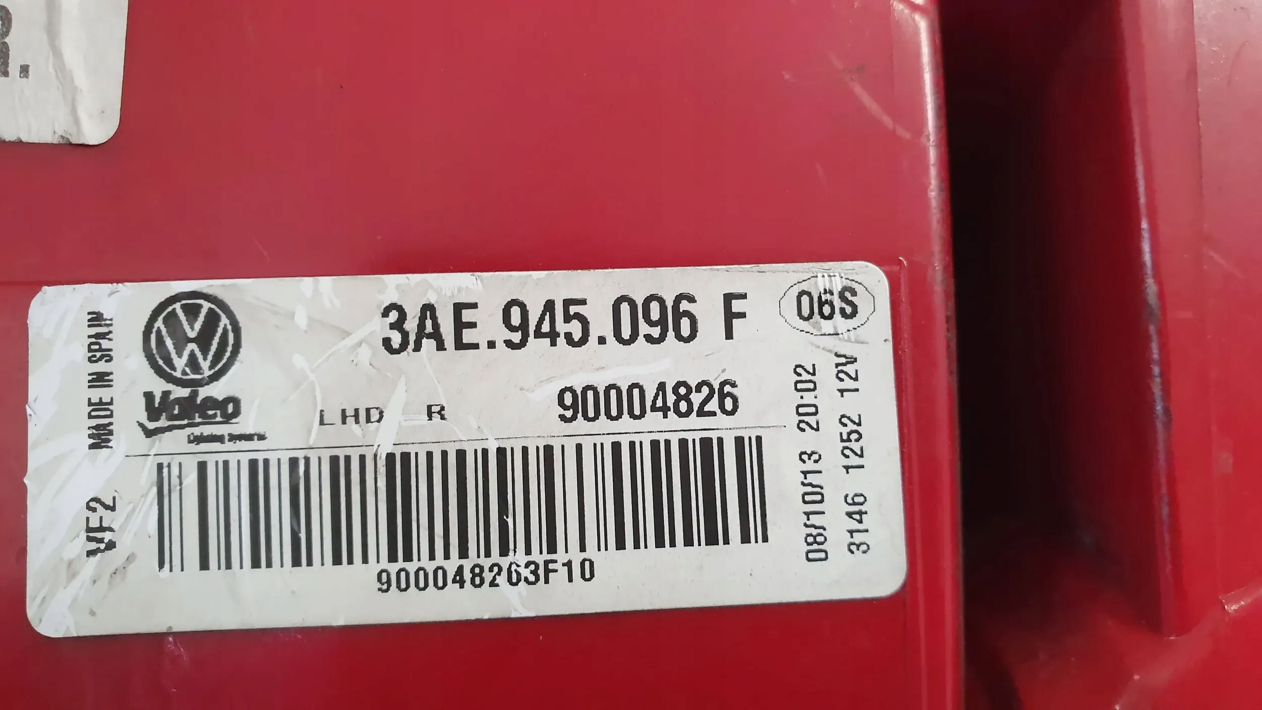 light rear part right 3AE945096F VW PASSAT B7 sedan 10