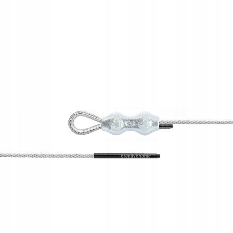 2m Z2 KARNISZ LINKA STALOWA DO ZASŁON TARASOWYCH OGRODOWYCH NA TARAS ŻYŁKA Kolor srebrny