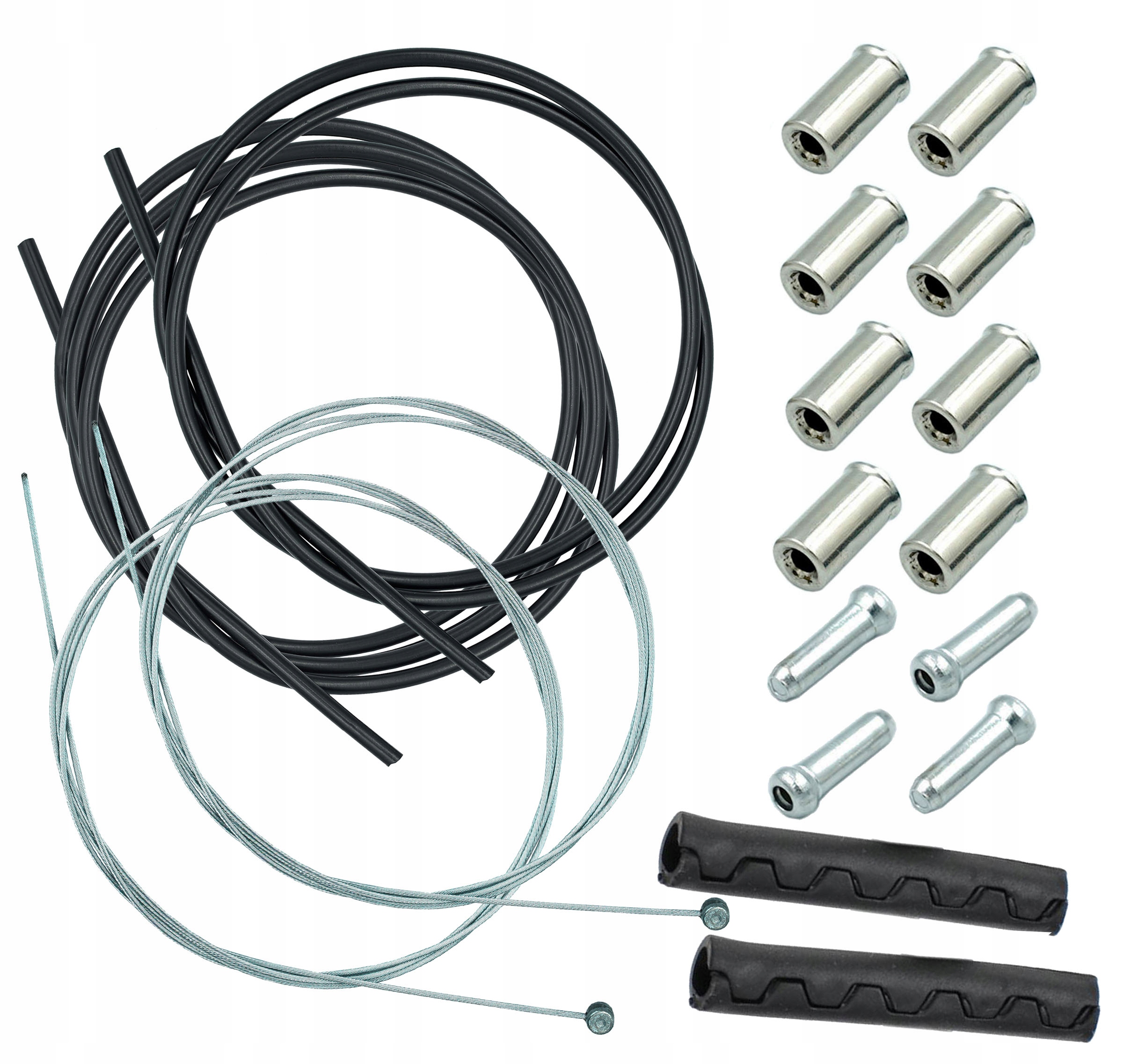 

Zestaw linek pancerzy hamulca roweru przód i tył