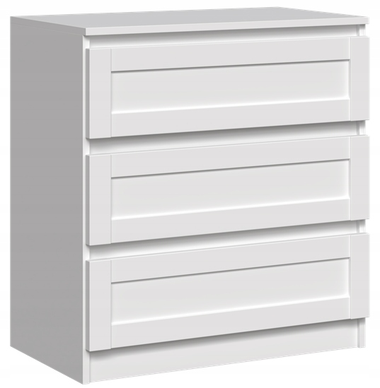 

Komoda Malwin R3 3 Szuflady Ramiak Mdf Biel Mat