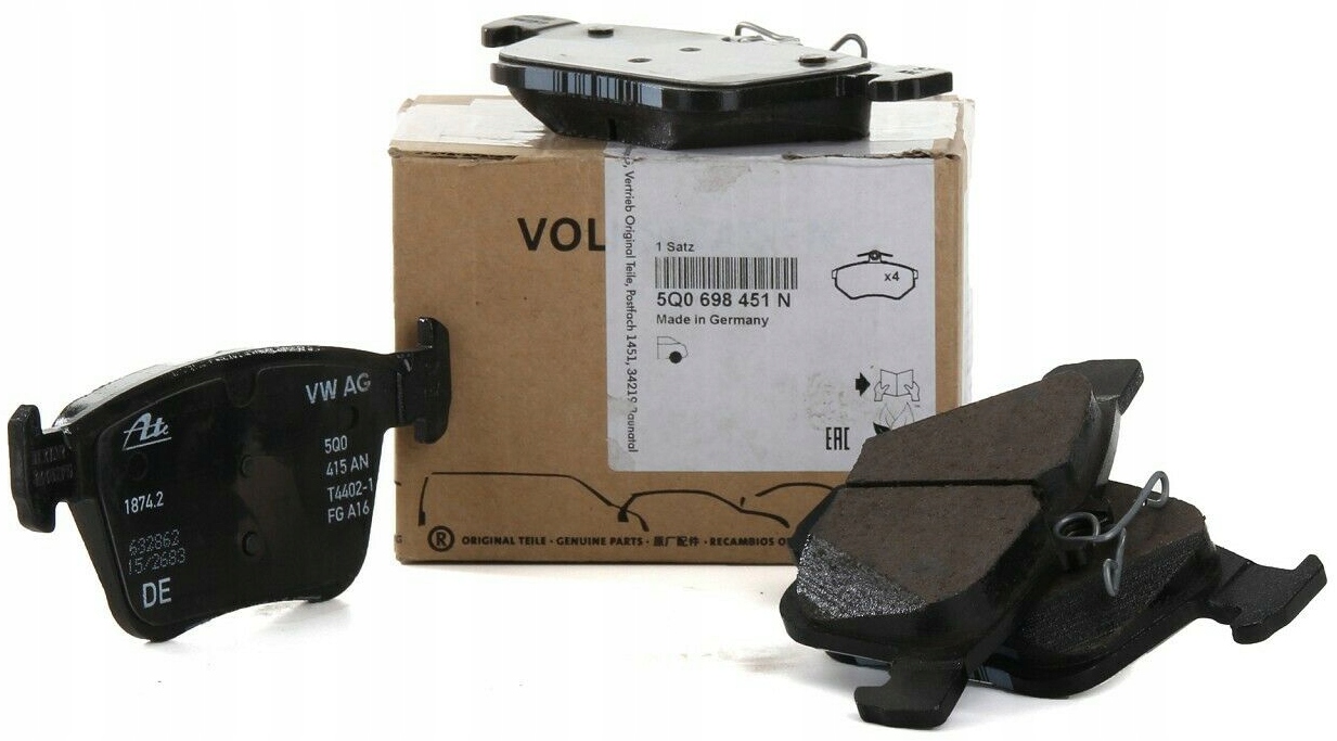 KLOCKI HAMULCOWE TYL VW 5Q0698451AD ORYGINAL