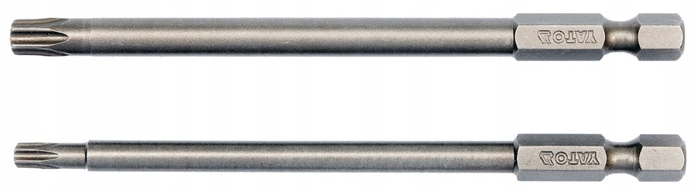 Końcówki wkrętakowe 1/4, 2 szt - torx security: t20x100mm t30x100mm BITY