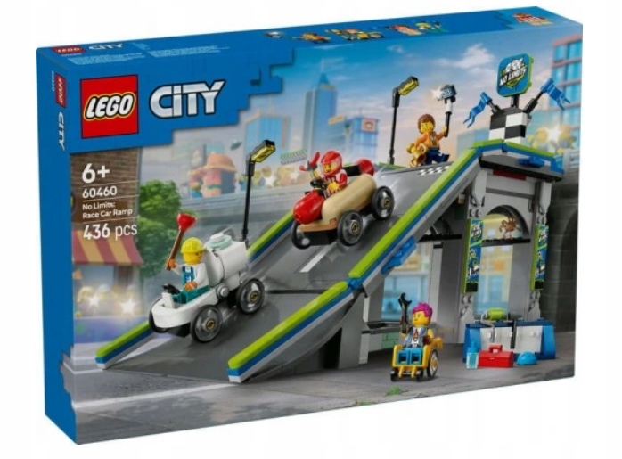Lego 60460 City – Sada Bez Hranic, Dráha S Rampami Pro Závodníky
