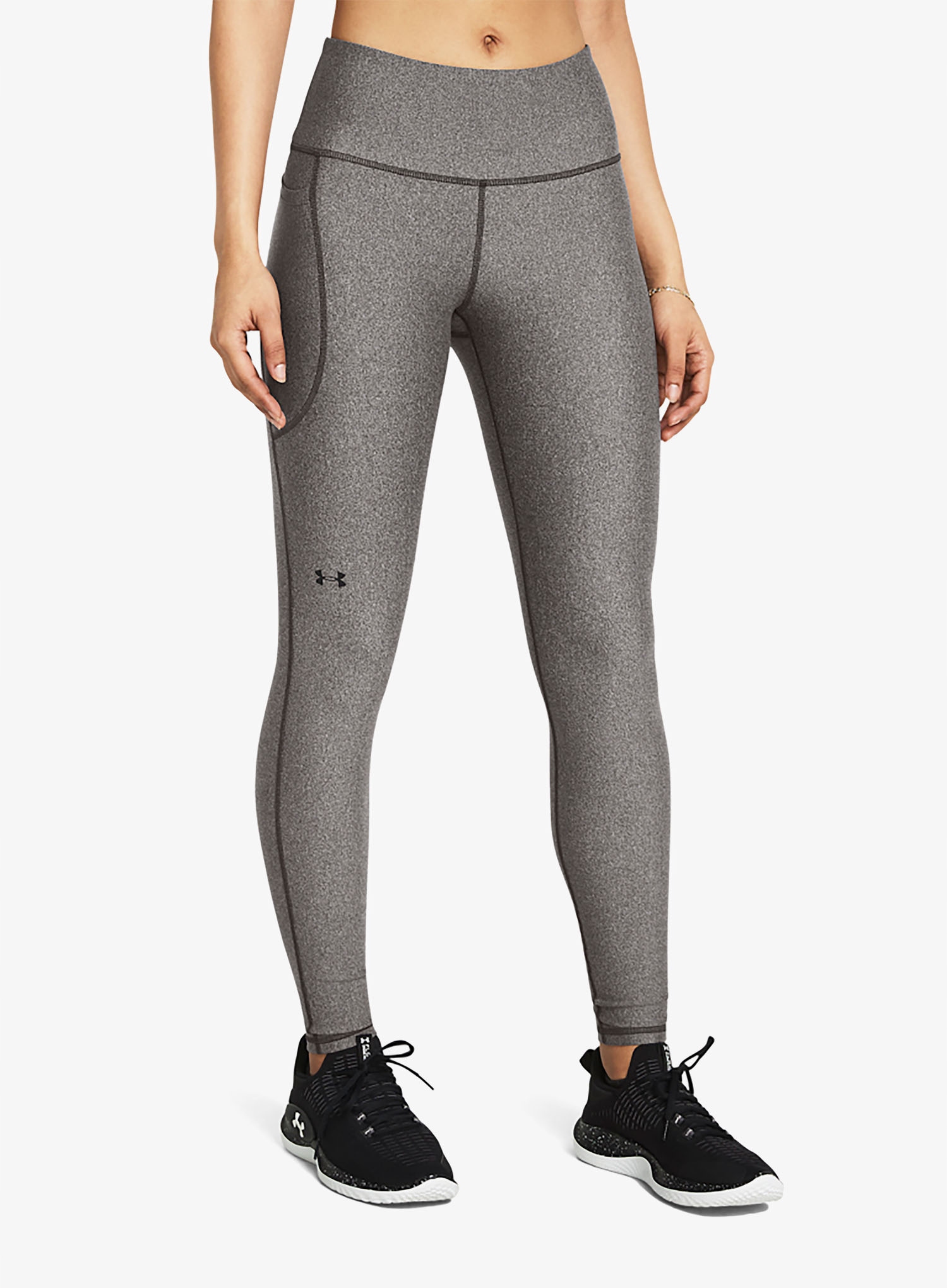 Dámské tréninkové legíny Under Armour Armour HiRise Leg charcoal light