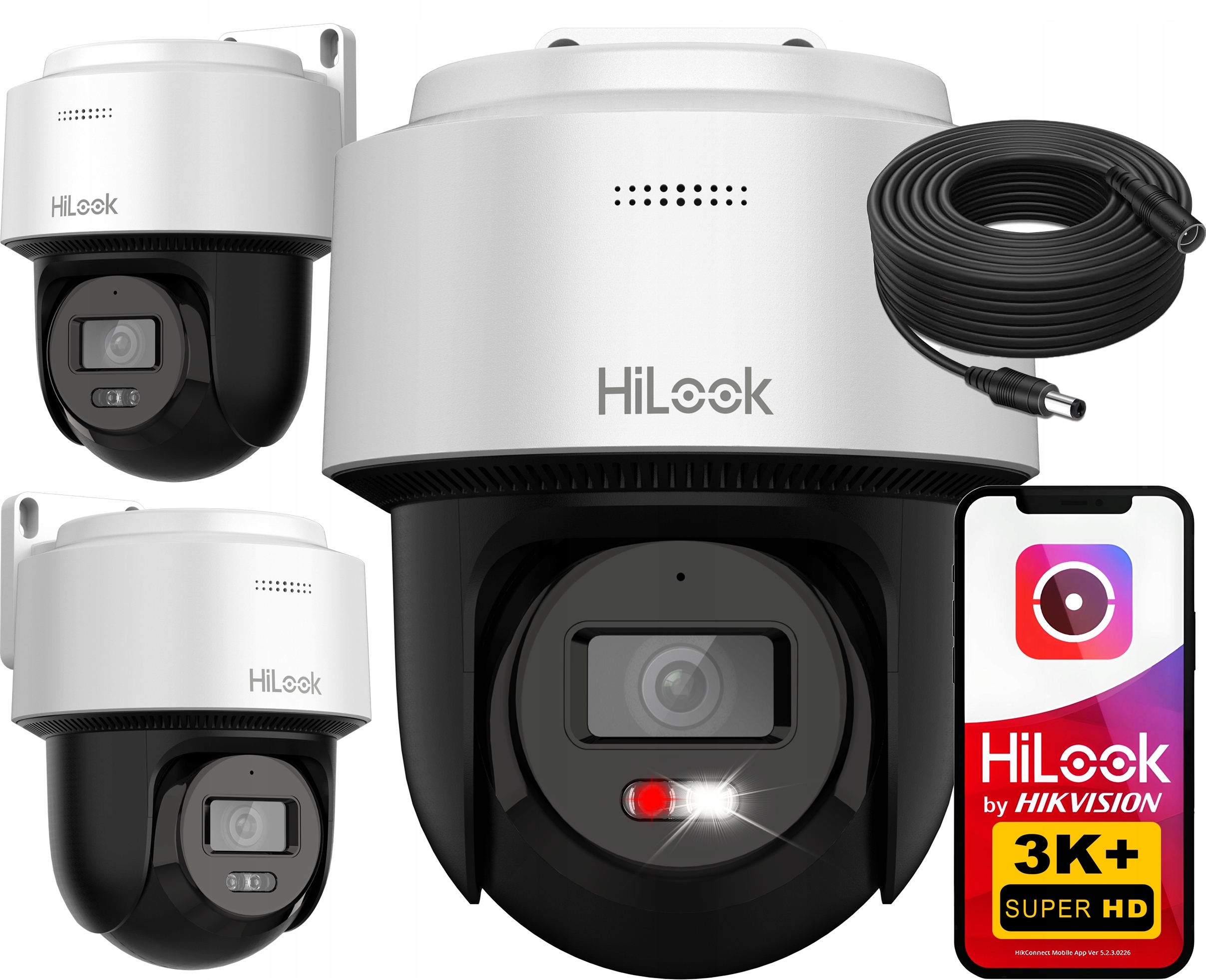 Otočná Ip kamera 6Mpx 3K+ HiLook od Hikvision PTZ-N2C600M-DE 10 m kabelu