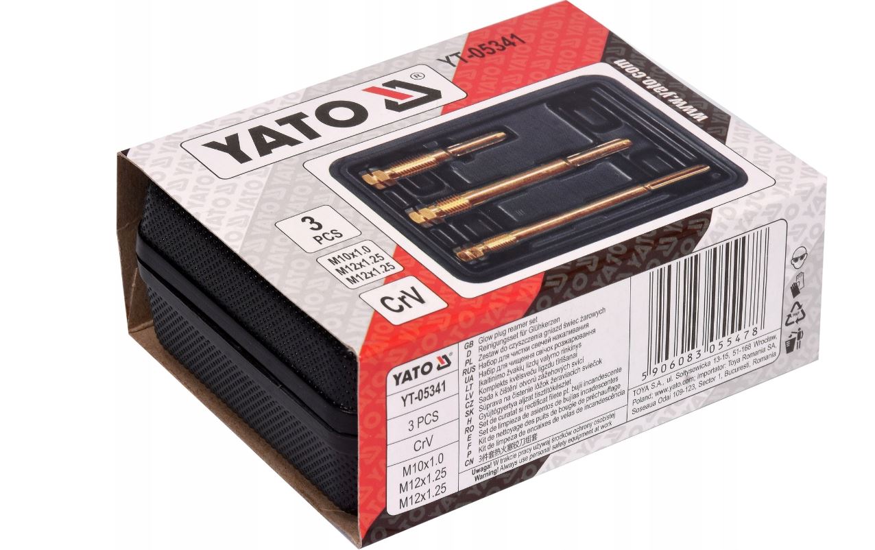 ZESTAW DO CZYSZCZENIA OTWORÓW I GNIAZD ŚWIEC YATO Marka inna