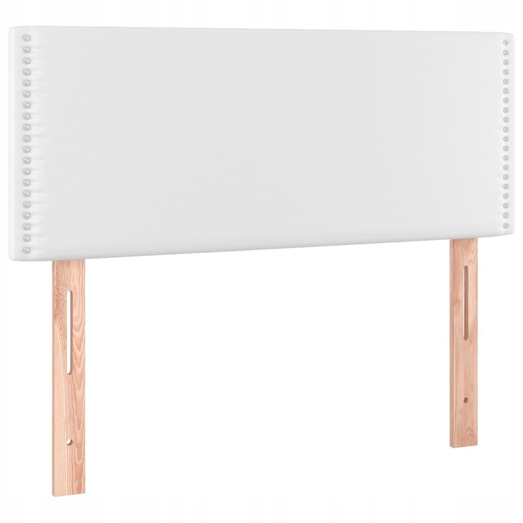 Opěrka hlavy k posteli bílá 90x5x78/88 cm Elegantní umělá kůže