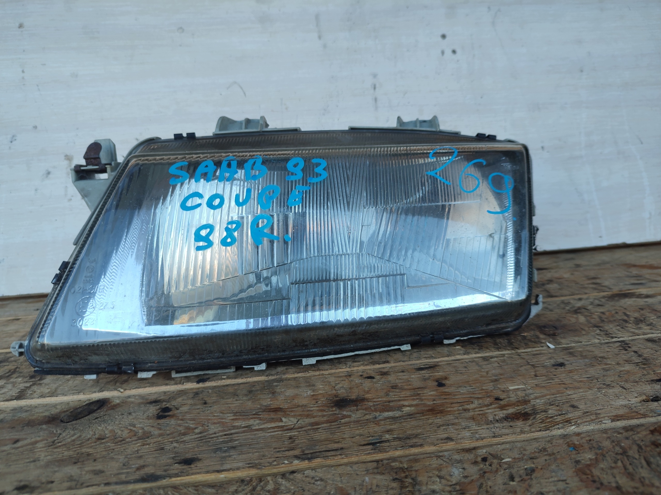 Reflektor ľavý svetlo predná Saab 98r.