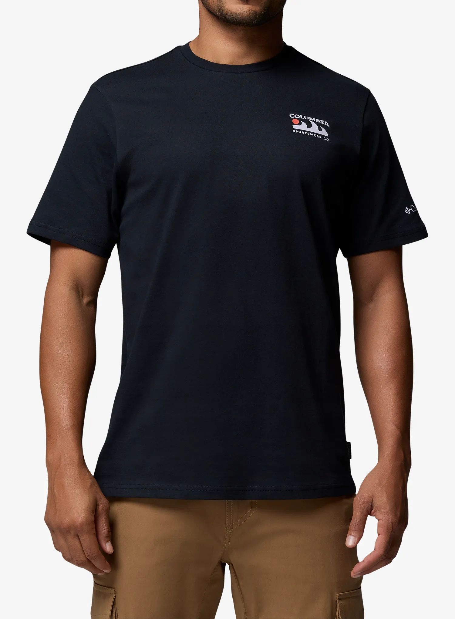 Tričko s potiskem Columbia Explorers Canyon Back S/s Tee peaks and waves