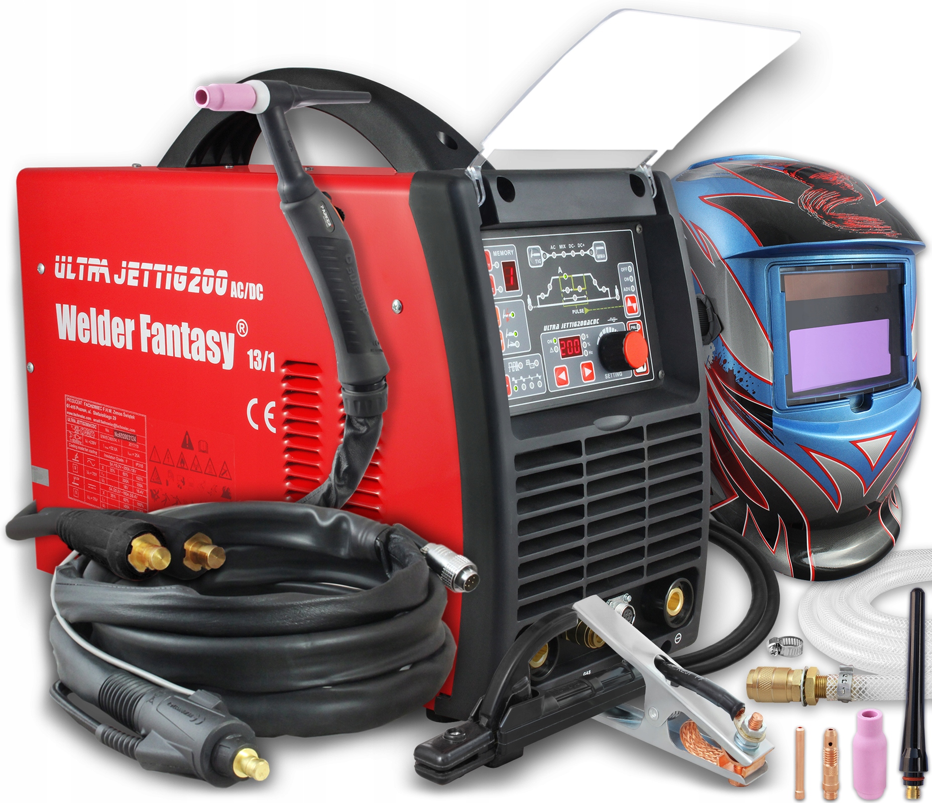 Spawarka Ultra Jet 200 AC/DC MMA - czarna