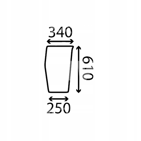 sklo Massey Ferguson 3000 přední spodní pravé