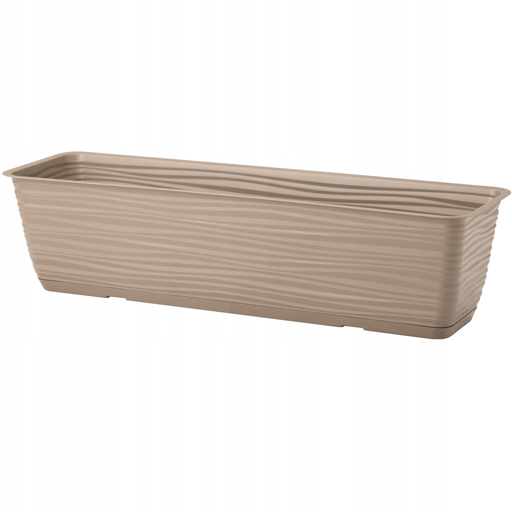 

Skrzynka Balkonowa Donica Z Podstawką Beżowa 50 CM