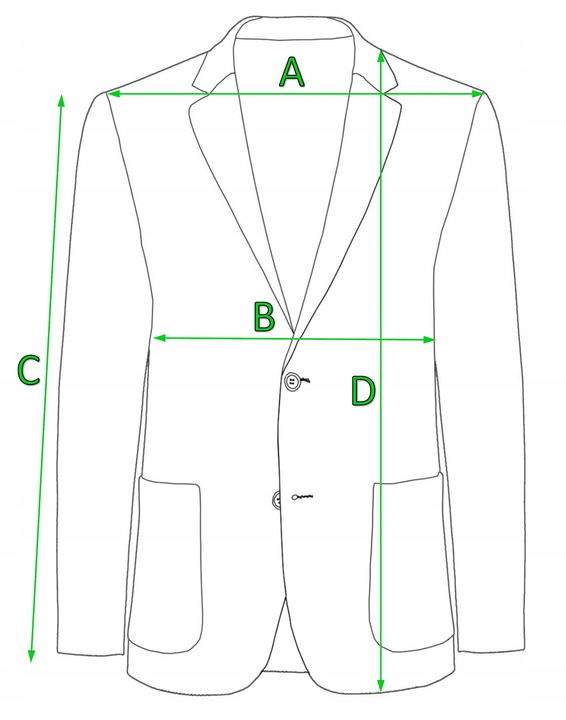 Marynarka męska, zielona 100% wełna Victor Enzo 46 Fason regular