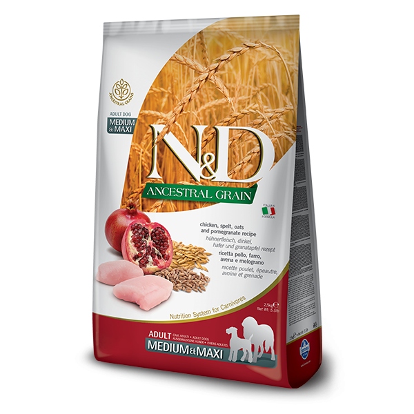 Levně Farmina N&d Ancestral Grain Krmivo pro Dospělé Psy Kuře & Granátové
