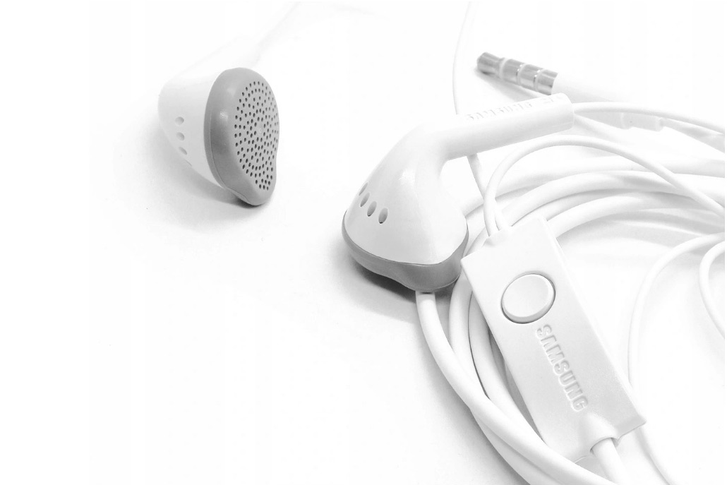 Oryginalne słuchawki douszne Samsung EHS61ASFWE Jack 3.5 mm Białe Model EHS61ASFWE