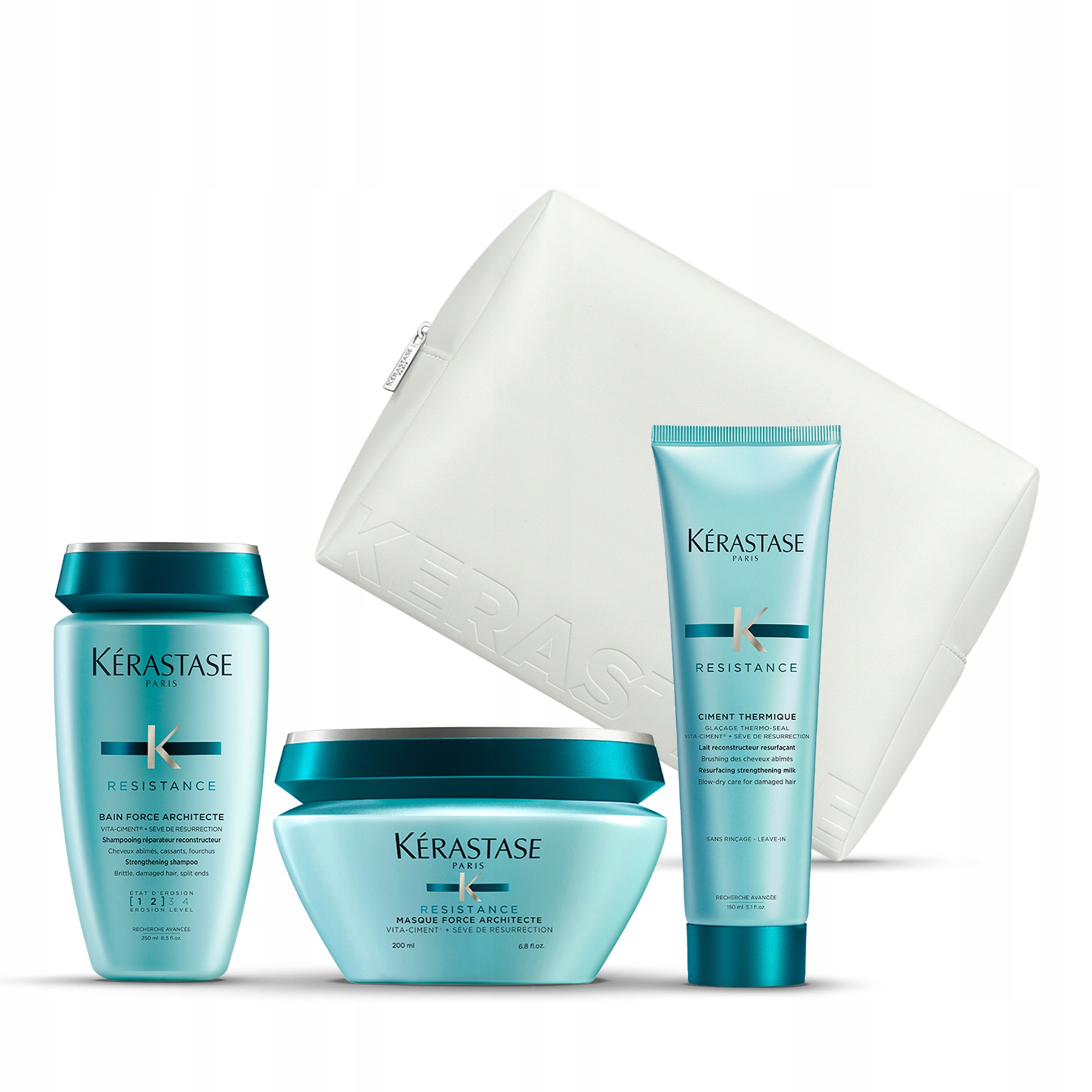 Kérastase Resistance Zestaw Szampon Cement Termiczny i Maska